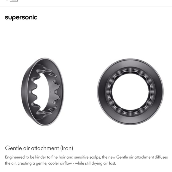 Dyson Supersonic Black Attachment - Picture 2 of 2